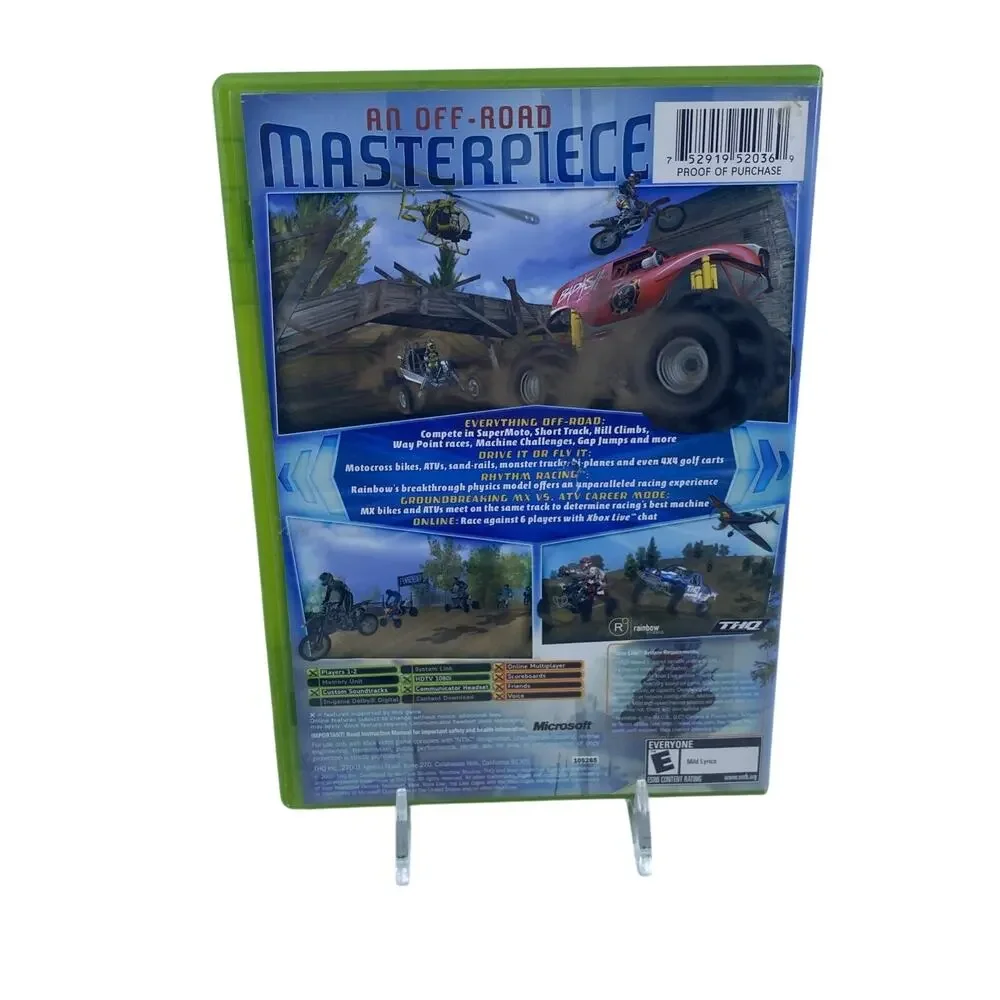 MX vs. ATV Unleashed (Original Xbox) Black Label CIB Complete in Box Tested